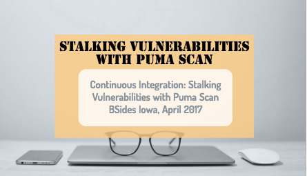 authority on continuous integration and how to find vulnerabilities in your .net code with Puma Scan