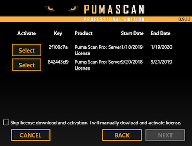 puma barcode scanner